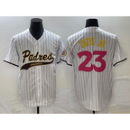 San Diego Padres #23 Fernando Tatis Jr White Puhics NEW 2023 City Connect Cool Base Stitched Jersey 2
