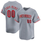 Custom Cincinnati Reds Active Player Gray Puhics Away Limited Stitched Jersey