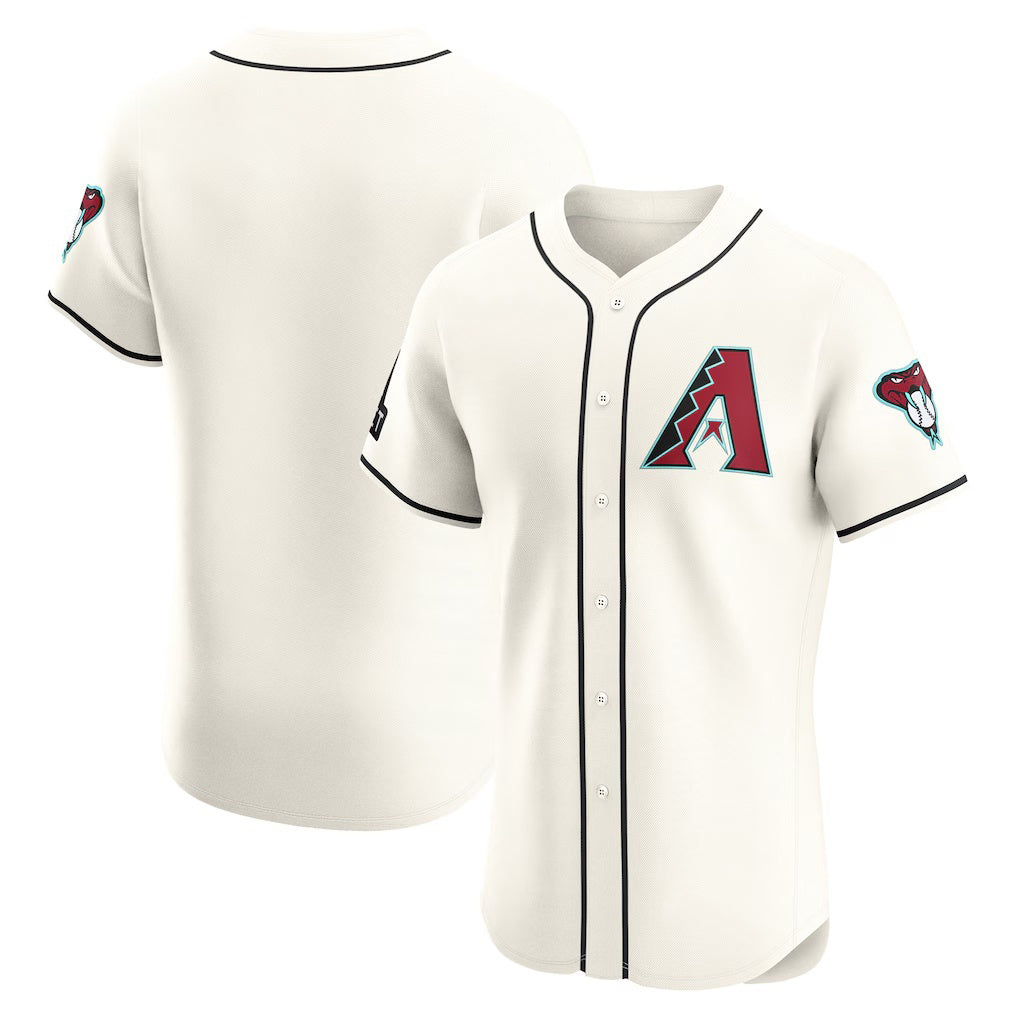 Arizona Diamondbacks White Puhics Home Elite Patch Jersey
