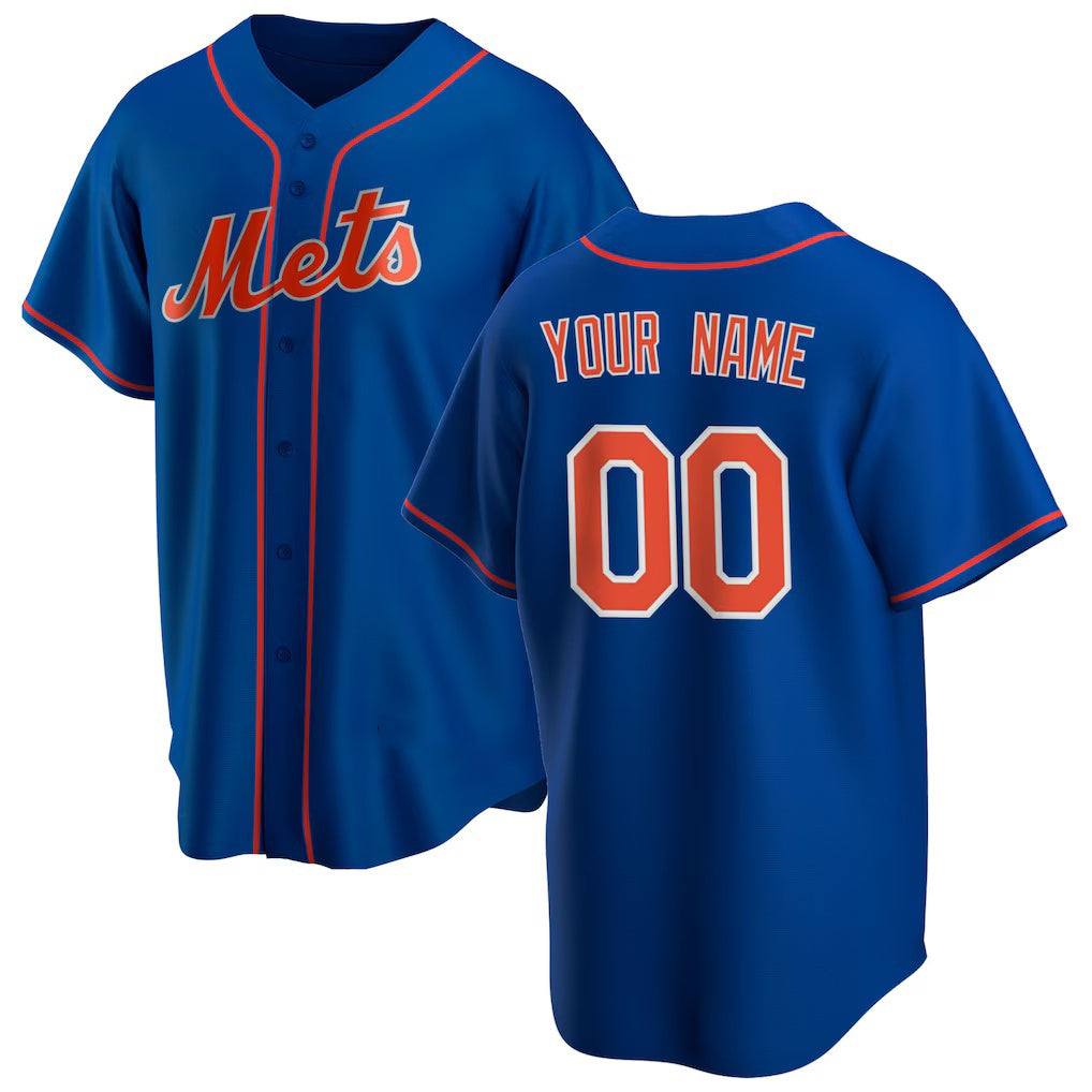 Custom New York Mets Royal Puhics Alternate Replica Pick-A-Player Jersey
