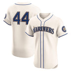 Seattle Mariners #44 Julio Rodr¨ªguez Cream Puhics Alternate 2 Elite Player Jersey