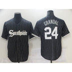 Chicago White Sox #24 Grandal City Edition Black Puhics Game 2021 Jerseys