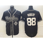 Chicago White Sox #88 Luis Robert Black Puhics Cool Base Stitched Jersey