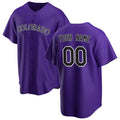 Custom Colorado Rockies Purple Puhics Alternate Replica Jersey