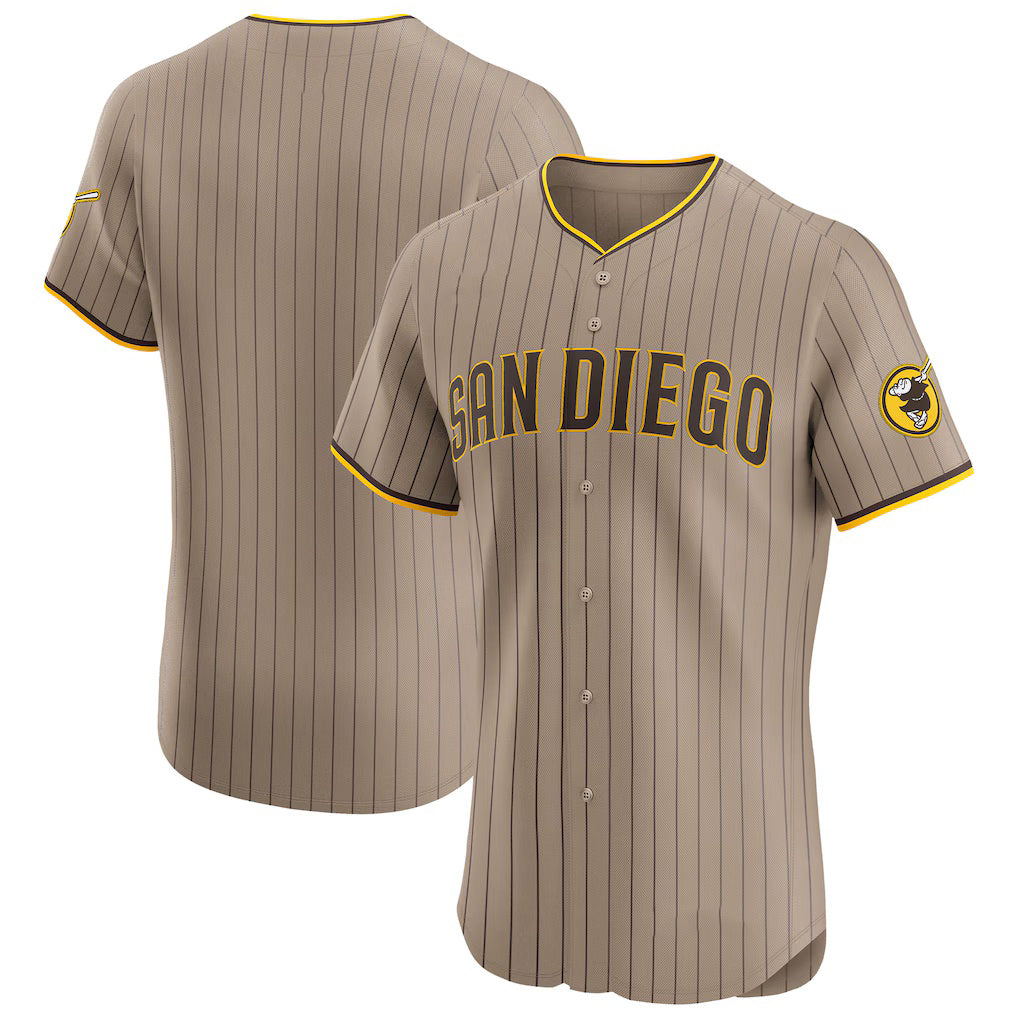 San Diego Padres Sand Puhics Alternate Vapor Premier Elite Patch Jersey