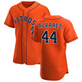 Houston Astros #44 Yordan Alvarez Orange Puhics Alternate 2020 Authentic Team Jersey