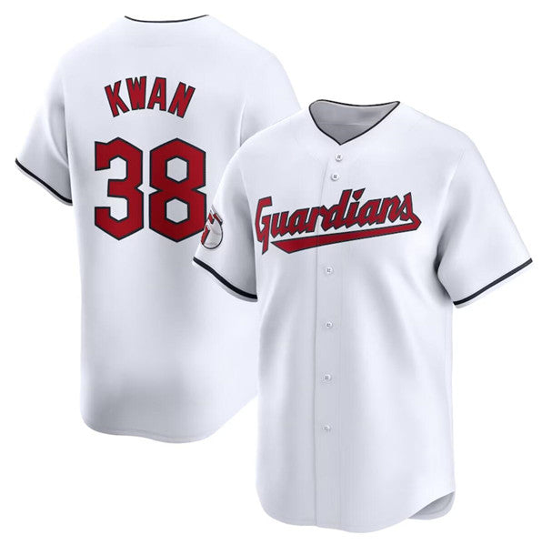 Cleveland Guardians #38 Steven Kwan White Puhics Home Limited Stitched Jersey1