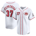 Cincinnati Reds #37 Tyler Stephenson White Puhics Home Limited Player Jersey