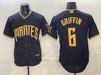 Pittsburgh Pirates #6 Konnor Griffin Black Puhics 2026 City Connect Stadium Stitched Jersey