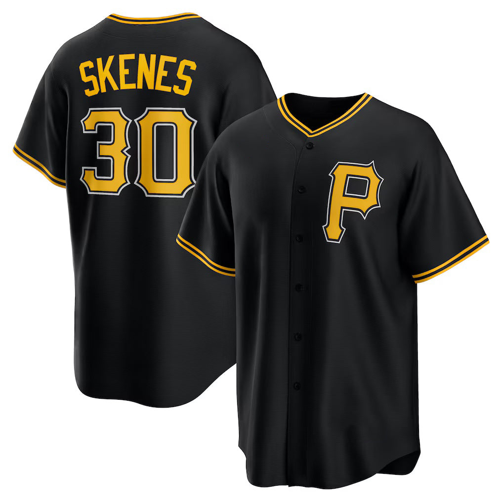 Pittsburgh Pirates #30 Paul Skenes Black Puhics Alternate Replica Player Jersey