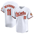 Baltimore Orioles #11 Jordan Westburg White Puhics Home Limited Player Jersey