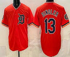 Detroit Tigers #13 Dillon Dingler Orange Puhics Limited Jersey