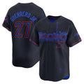 Toronto Blue Jays #27 Vladimir Guerrero Jr. Black Puhics 2024 City Connect Limited Player Jersey