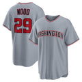 Washington Nationals #29 James Wood Gray Puhics Road Replica Jersey