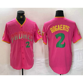 San Diego Padres #2 Xander Bogaerts Pink Puhics Player Number Fashion Jersey