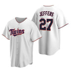 Minnesota Twins #27 Ryan Jeffers White Puhics Cool Base Stitched Jersey