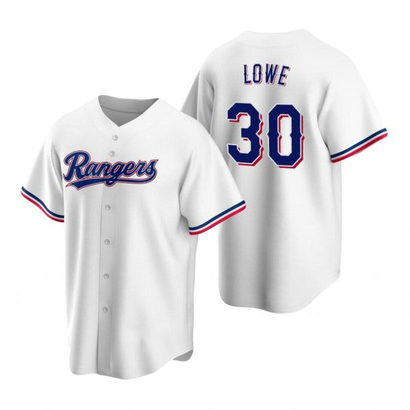 Texas Rangers #30 Nathaniel Lowe White Puhics Cool Base Stitched Jersey