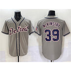 Detroit Tigers #39 Zach McKinstry Gray Puhics Cool Base Stitched Jersey
