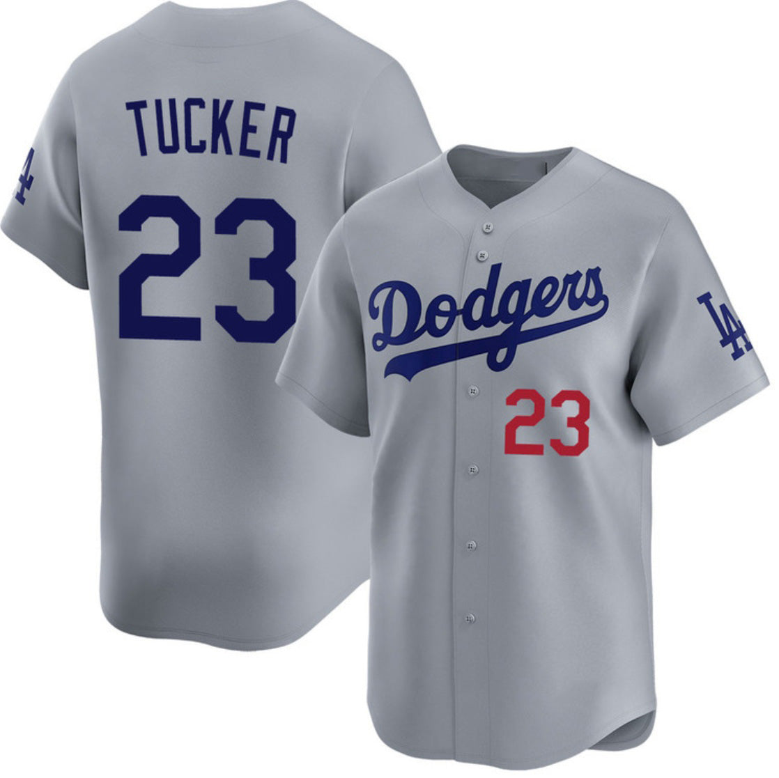 Los Angeles Dodgers #23 Kyle Tucker Gray Puhics 2026 Limited Stitched Jersey