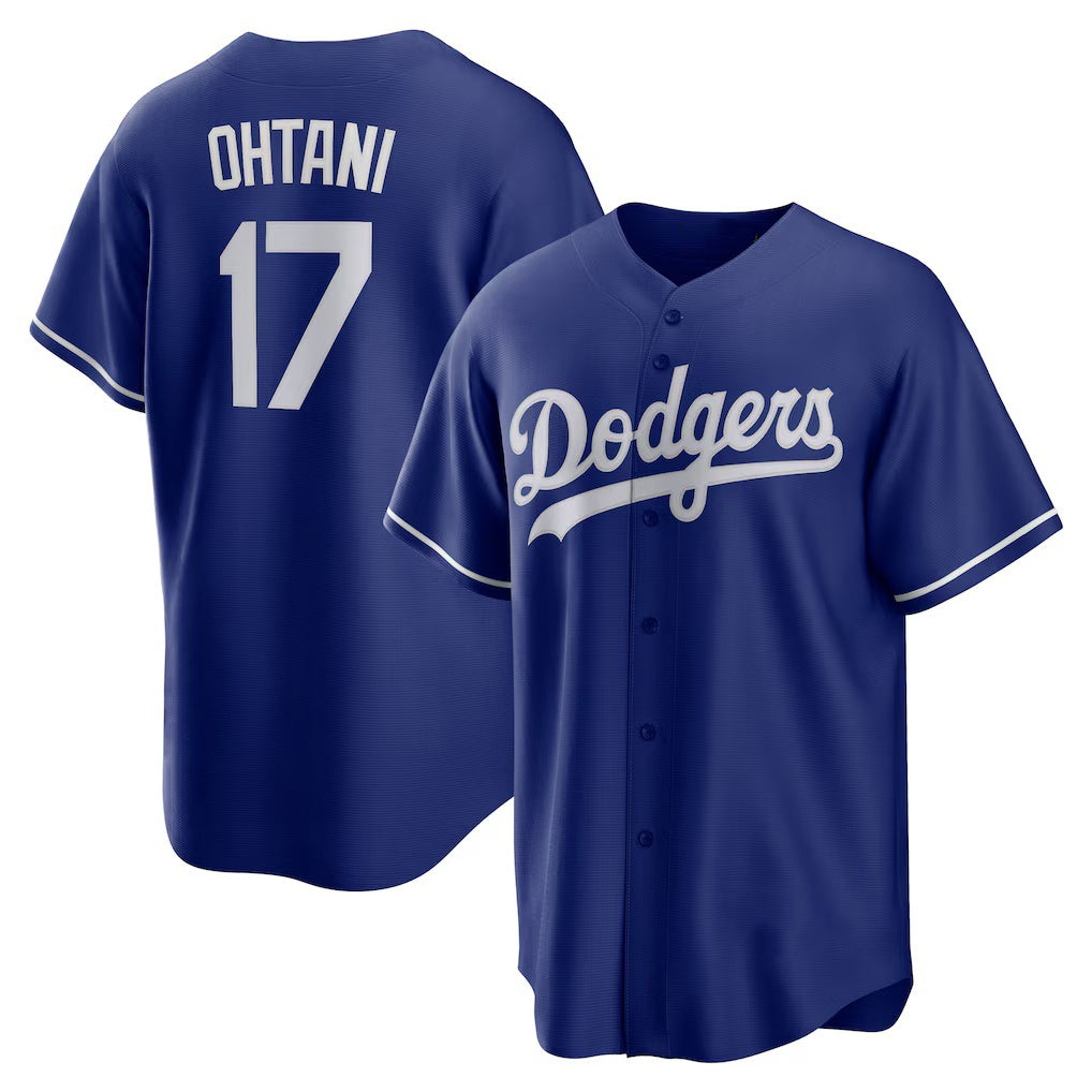 Los Angeles Dodgers #17 Shohei Ohtani Royal Puhics Alternate 2 Replica Jersey