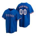 Custom Texas Rangers Royal Puhics Stitched Cool Base Jersey
