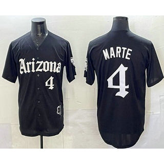 Arizona Diamondbacks #4 Ketel Marte Black Puhics Vapor Premier Limited Stitched Jersey