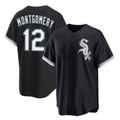 Chicago White Sox #12 Colson Montgomery Black Puhics Cool Base Stitched Jersey