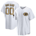 Custom Cincinnati Reds Active Player White Puhics 2022 All-Star Cool Base Stitched Jersey