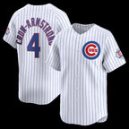 Chicago Cubs #4 Pete Crow-Armstrong White Puhics 150th Anniversary Limited Jersey