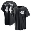 Cincinnati Reds #44 Elly De La Cruz Black Puhics Lights Out Limited Stitched Jersey