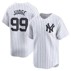 New York Yankees #99 Aaron Judge White Puhics Home Limited Player Jerseys