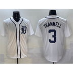 Detroit Tigers #3 Alan Trammell White Puhics Cool Base Stitched Jersey