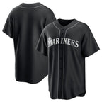 Seattle Mariners Blank Black Puhics Lights Out Limited Stitched Jersey