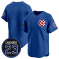 Chicago Cubs Blank Royal Puhics 'Ryne Sandberg Tribute' Vapor Limited V2 Stitched Jersey