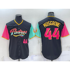 San Diego Padres #44 Joe Musgrove Number Black Puhics 2022 City Connect Cool Base Stitched Jersey