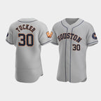 Houston Astros #30 Kyle Tucker Gray Puhics 60th Anniversary Flex Base Stitched Jersey