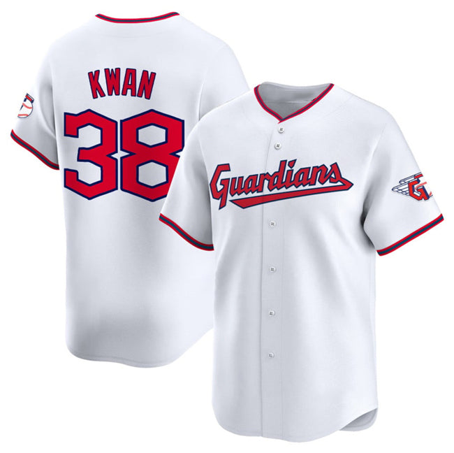 Cleveland Guardians #38 Steven Kwan White Puhics Home Limited Stitched Jersey