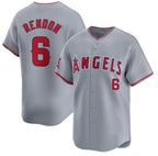 Los Angeles Angels #6 Anthony Rendon Gray Puhics Away Limited Stitched Jersey