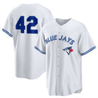 Toronto Blue Jays #42 Jackie Robinson White Puhics Home 2025 Day Replica Jersey