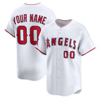 Custom Los Angeles Angels White Puhics Home Limited Jersey