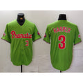 Philadelphia Phillies #3 Bryce Harper Number Green Puhics With Patch Stitched Cool Base Jersey