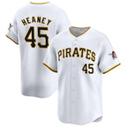 Pittsburgh Pirates #45 Andrew Heaney White Puhics 2025 Home Limited Stitched Jersey