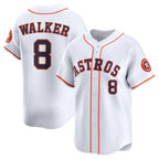 Houston Astros #8 Christian Walker White Puhics Home Limited Player Jersey