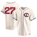 Chicago Cubs #27 Seiya Suzuki Cream Puhics Throwback Cooperstown Collection Limited Jersey