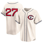 Chicago Cubs #27 Seiya Suzuki Cream Puhics Throwback Cooperstown Collection Limited Jersey