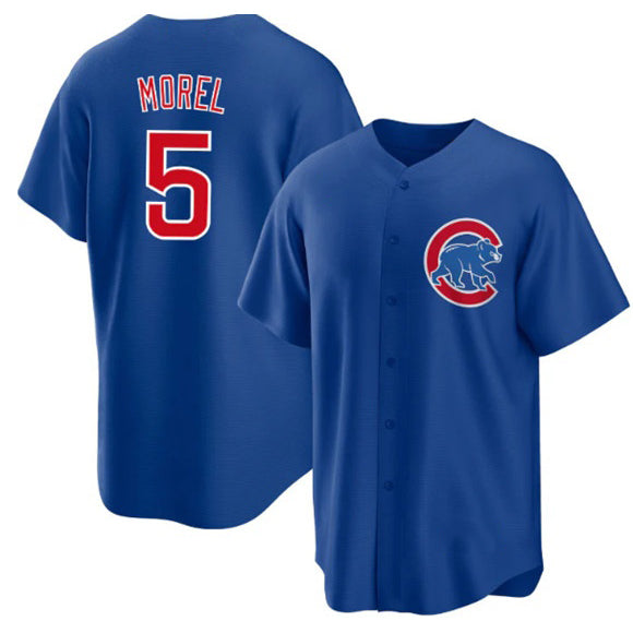 Chicago Cubs #5 Christopher Morel Chicago Blue Puhics Cool Base Stitched Jersey