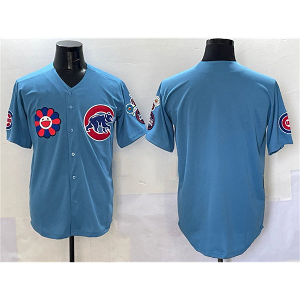 Chicago Cubs Blank Blue Puhics 2025 Tokyo Series 2nd Alternate Limited Stitched Jersey
