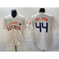 Houston Astros #44 Still Tippin Cream Puhics Throwback Cooperstown Collection Limited Stitched Jersey