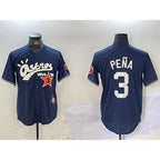 Houston Astros #3 Jeremy Pena Black Puhics Cactus Jack Vapor Premier Stitched Jersey