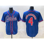 Chicago Cubs #4 Pete Crow-Armstrong Royal Puhics Cool Base Stitched Jersey